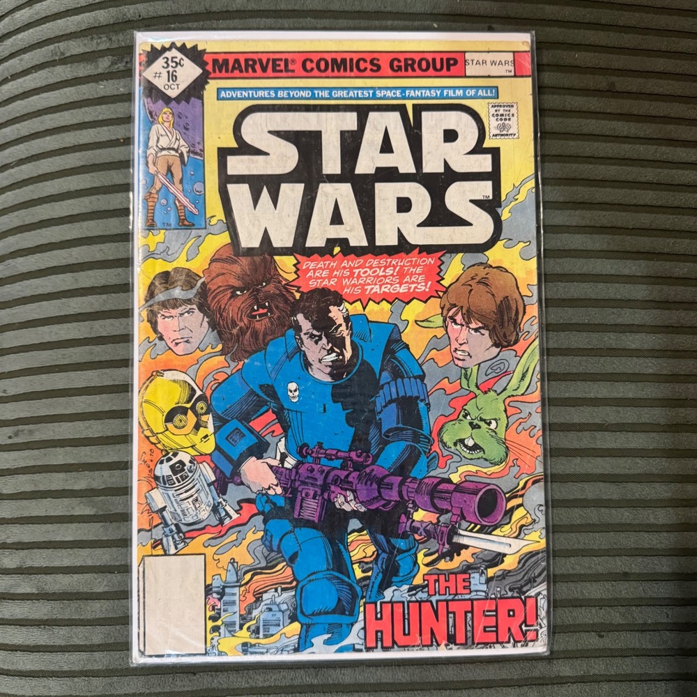Marvel Comics Star Wars 16 Oct 1978 The Hunter Jaxxon Bronze Age Vintage Comic